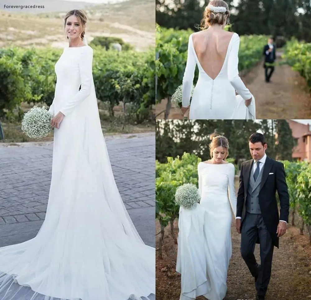 

Dubai Saudi Arabia Muslim Boho Wedding Dresses Elegant A Line Long Sleeves Country Garden Formal Bride Bridal Gowns Plus Size