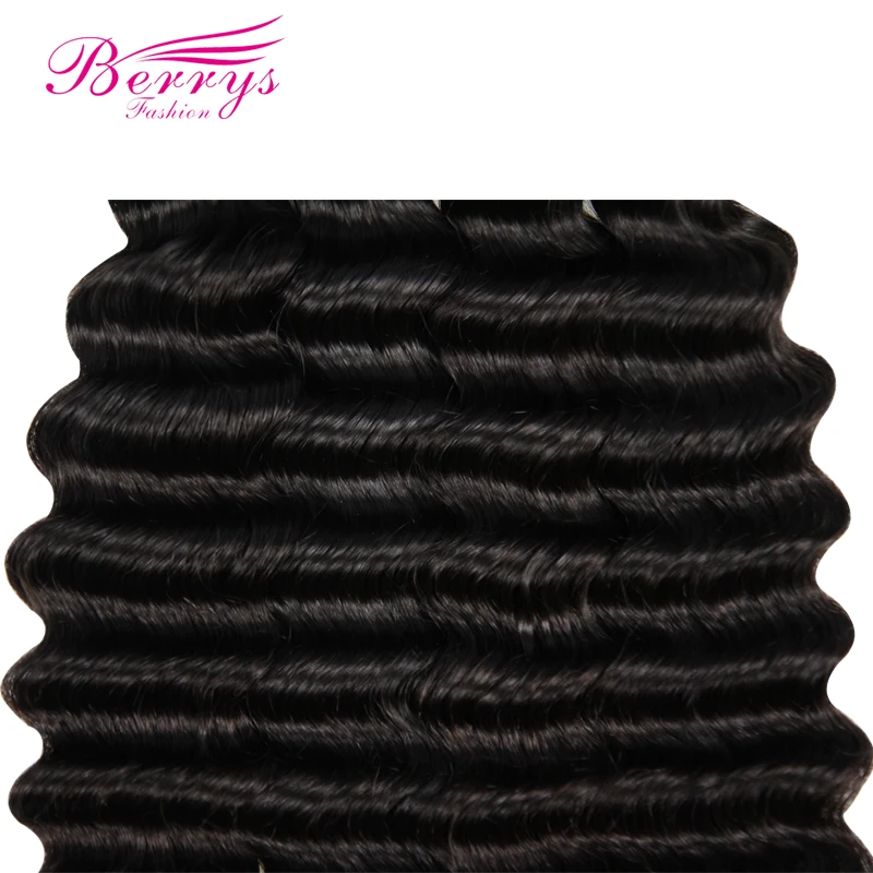 Berrys Fashion Brazilian Virgin Hair Deep Wave 4 Pcs/Lot 100% Unprocessed Human Hair Extensions Natural Color 10-28 Inch Weave