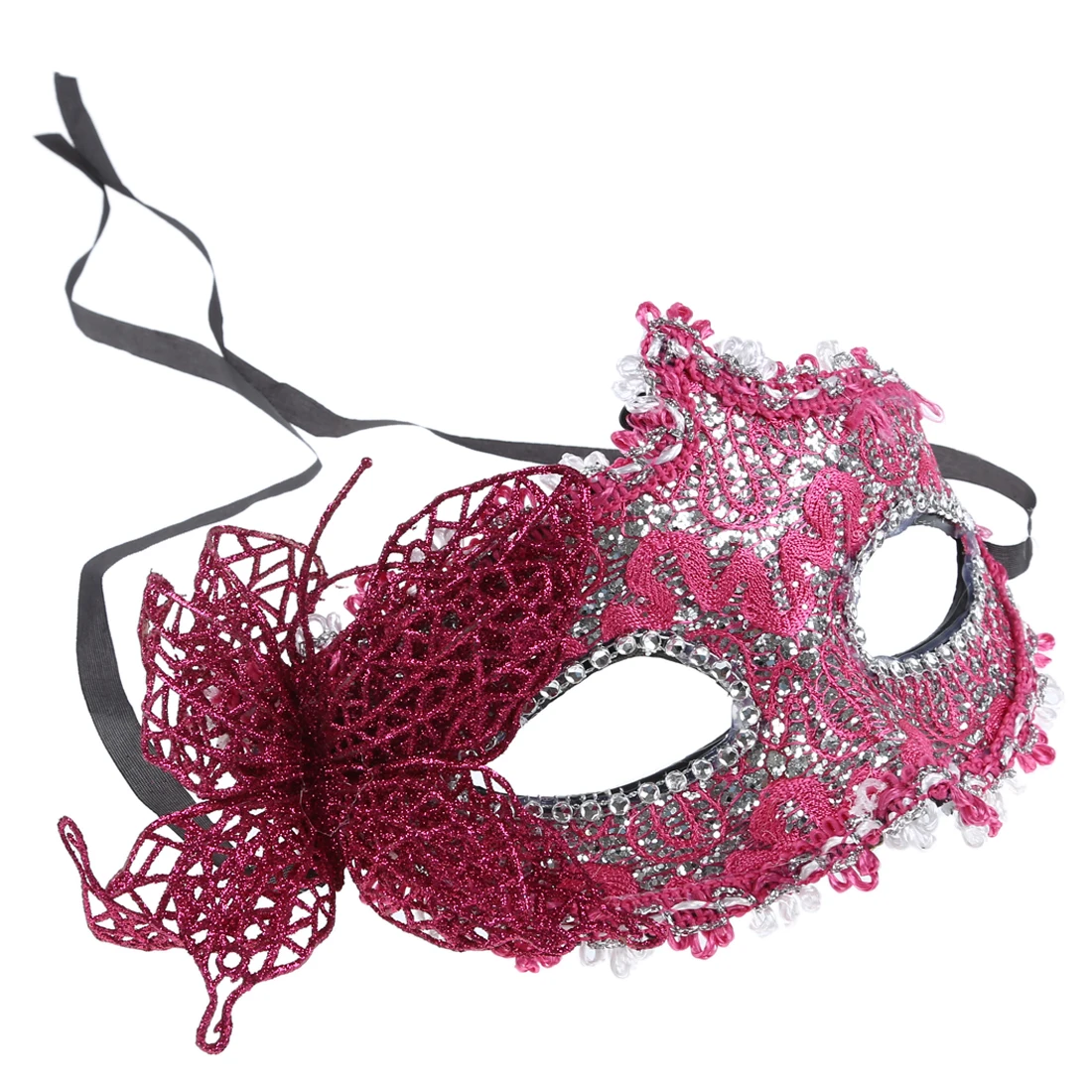 Masquerade Party Masks - New Shiny Side Flower Venetian Masquerade Party Mask ... : Online party shop, delivering across australia.