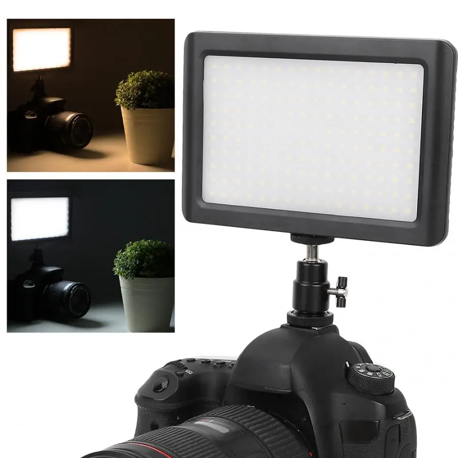 

160 LED Studio Video Light Mini Photo Studio Camera Light Photography LED Panel Lamp 6000K for Canon DSLR Camera DV Camcorder