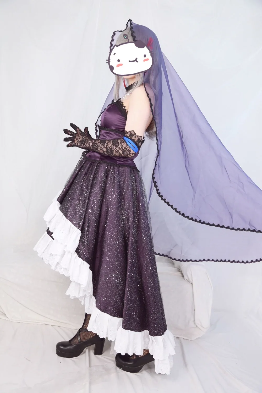 

THE IDOLM@STER ONE FOR ALL Kanzaki Ranko Cosplay Costume Devil Bride Suit custom made/size
