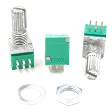 RK097G одну единицу 6PIN с усилитель переключателя eal потенциометры c длина ручки 15 мм с мелким углём 5K 10k 20K 50K 100K