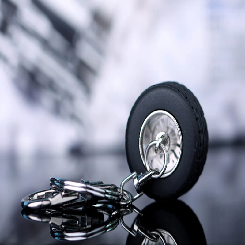 Обод колеса шины Модель резиновая поверхность брелок колеса автомобиля Nos турбо брелок металлический брелок