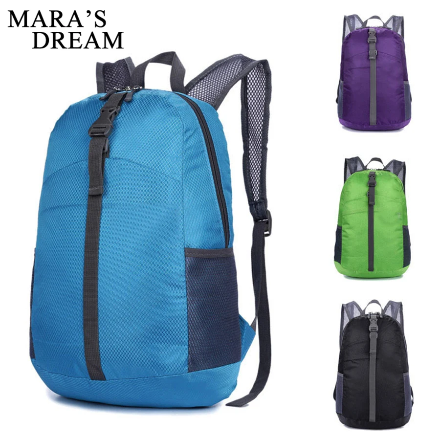 

Mara's Dream Women Men Backpack Riding Back Pack Bag Ultra Light Folding Waterproof Travel Nylon Shoulder Bags Daily Bagpack