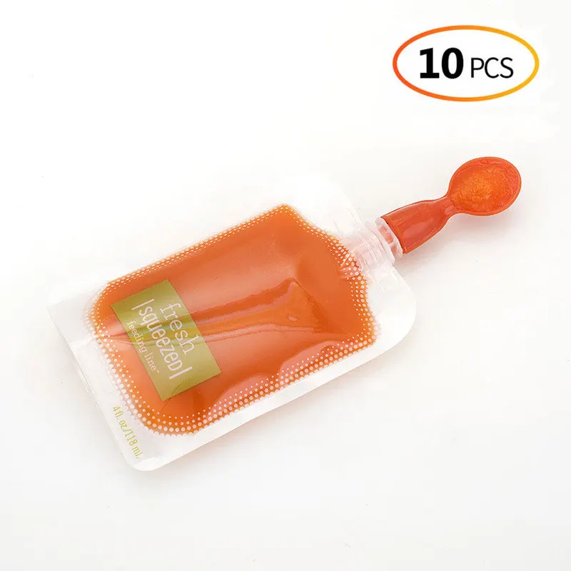 10pcs/lot Baby Food Pouches Feeding Supplies Bag Reusable Food Pouch