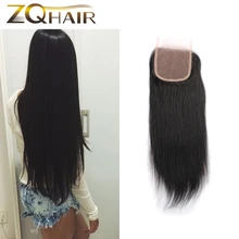 Kinky Closure Real Hot Sale 2016 Beauty Virgin Brazilian Straight Lace Closure Hair For Queen Love Products 4*4 Inch Clousure