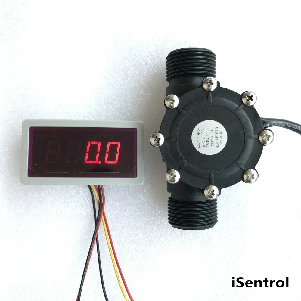 

US208MA +USN-HS10TB 1-100 flow sensor digitron Flow Meter and Flow Shortage Alarmer Flow Rate Display iSentrol
