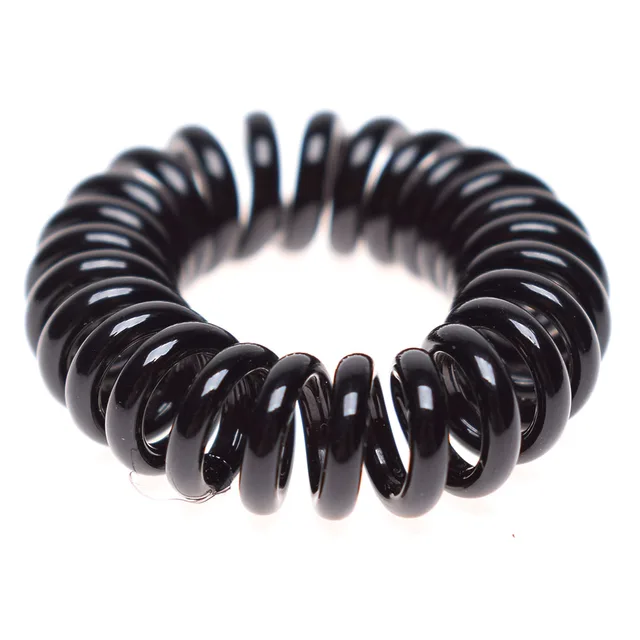 10 PCS Black Elastic Girl Rubber Hair Ties Bands Headband Ropein Braiders from Beauty & Health