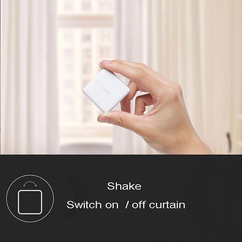  Xiao mi mi aqara magic cube Controller Zigbee Version Checked Six Actions Smart Home Device Work Wi - 32963918754