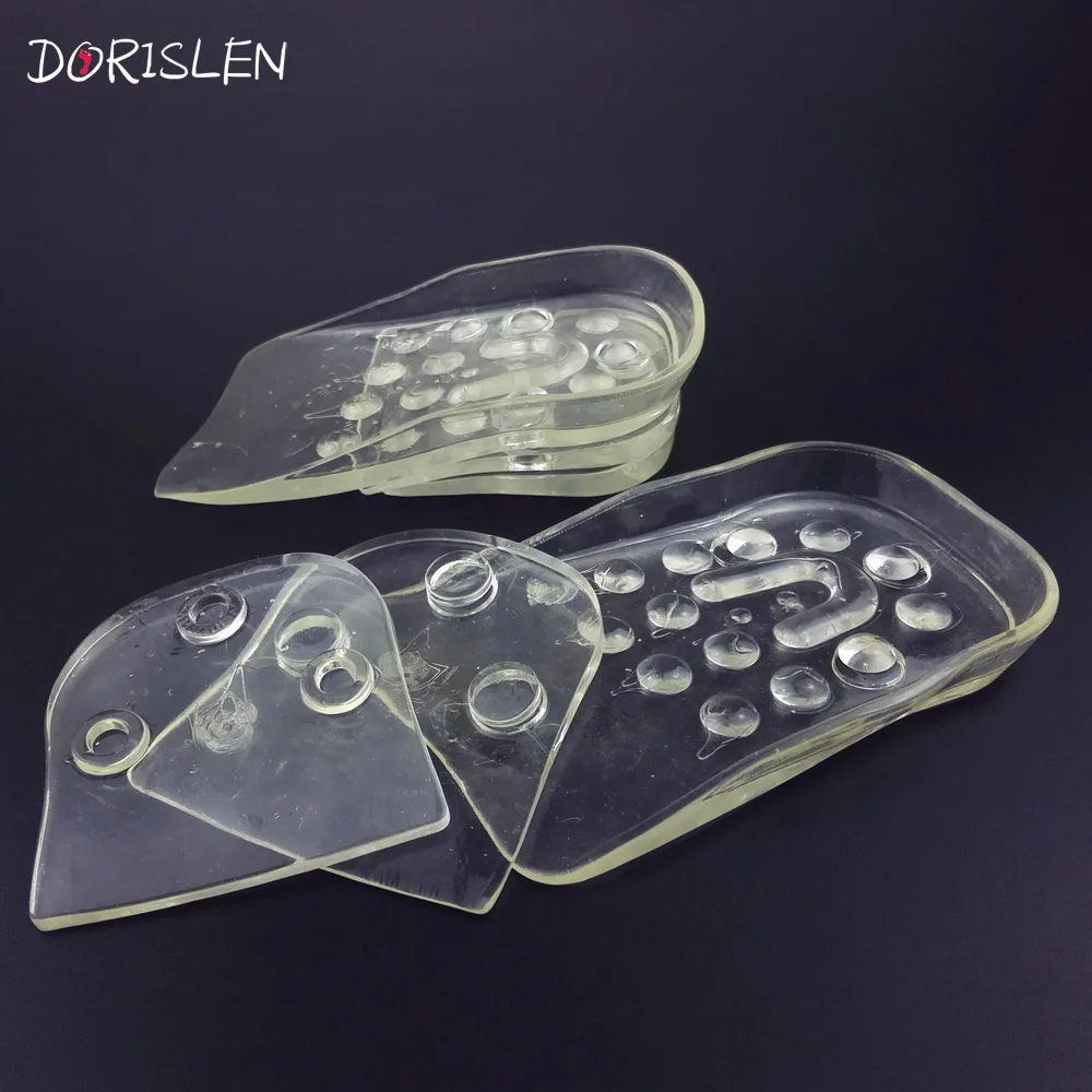 DORISLEN 3 Layers Adjustable Taller Insole Silicone Lift Shoe Pads ...