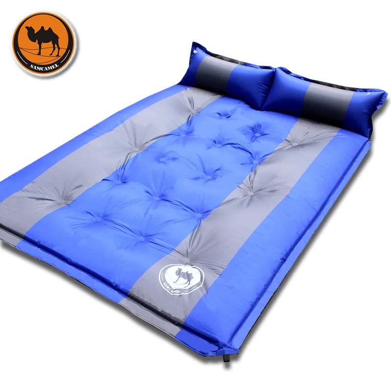 Dobro ao ar Colchão de Acampamento Camel Almofada Inflável Livre 18 Ponto Automática 190*130*3.5cm Viagem 033-1