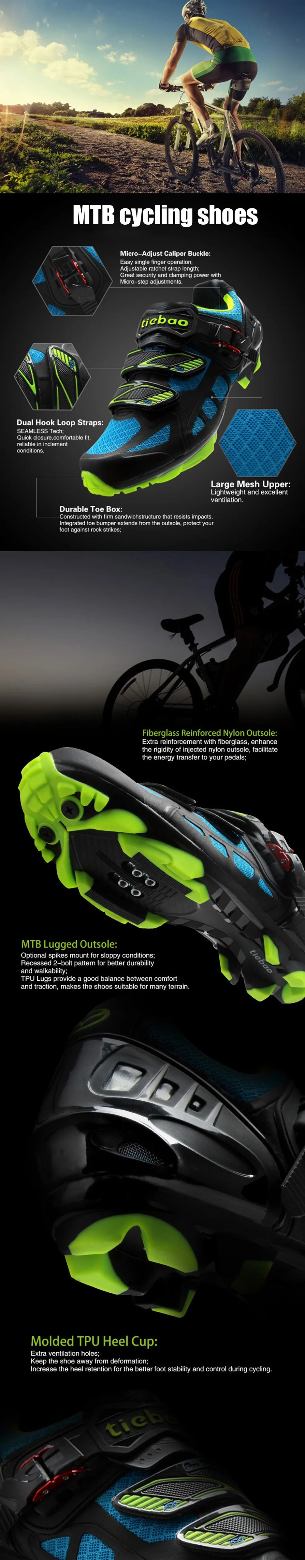 Tiebao Sapatilha Ciclismo MTB велосипедная обувь, мужские Spd педали, набор профессиональных велосипедных самоблокирующихся кроссовок, дышащие велосипедные кроссовки