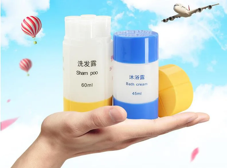 Travel Cosmetics Three-In-One Bottling 4-In-1 Bottle Shampoo Shower Gel Storage Wash Bag Empty Bottle