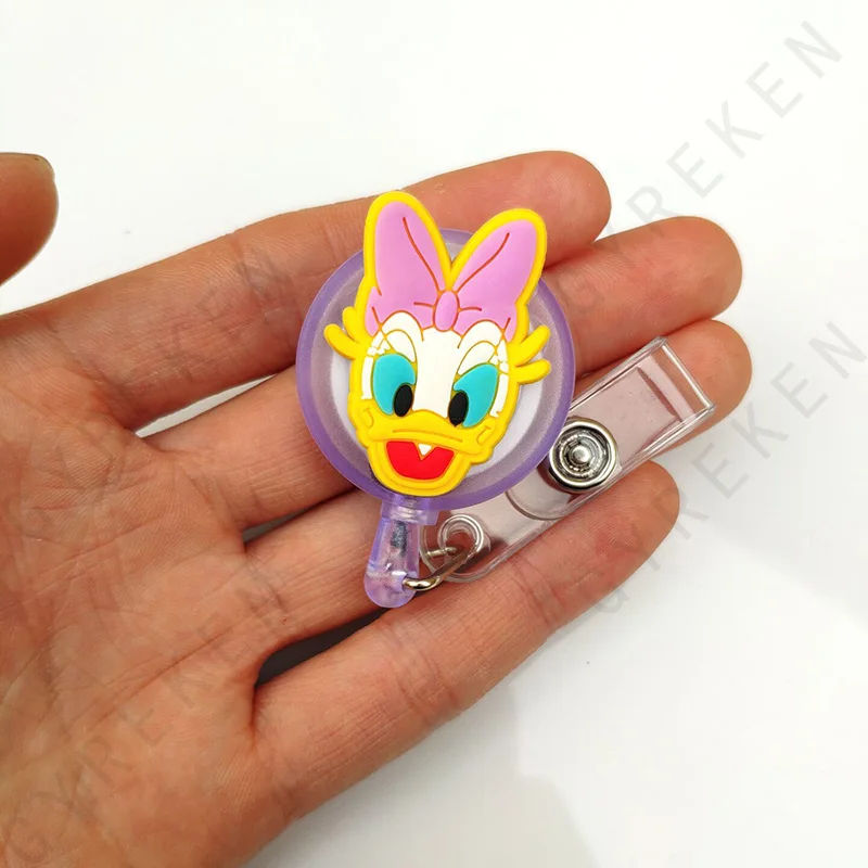 2019 Lovely cartoon child student nurse retractable reel Badge Holder lovely Kids Reels