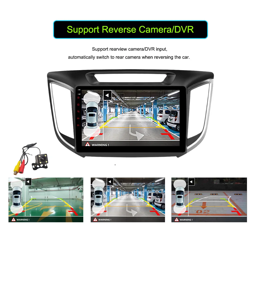 Excellent FUNROVER 2G+32G Android 8.0 car navigation dvd player GPS Navi For HYUNDAI IX25 CRETA gps stereo car multimedia tape recorder FM 6