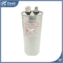 2pcs lot new good working for Air conditioning capacitor CBB65 450VAC 90UF control board