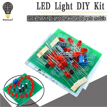 

DIY Kit Heart-Shaped LED Flash Light Cycle Flashing Light Electronic Suit Heart-shaped Lamp DIY Electronic Circuit Board