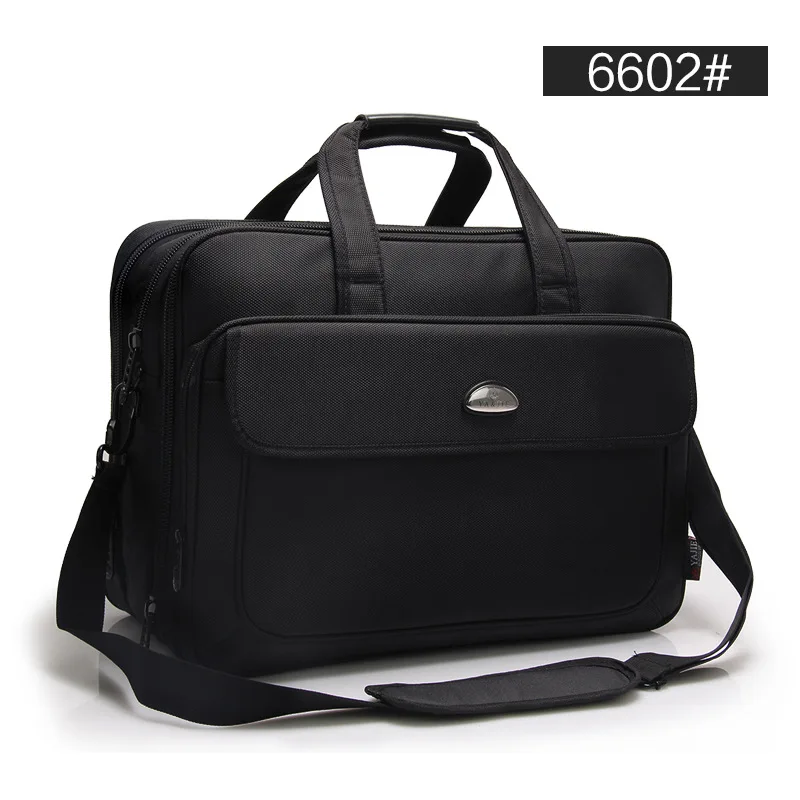 6601 New Fashion Business Man Bag large Capacity Briefcase Oxford Shoulder Bag Handbag Kit Computer Bag Oxford Briefcase