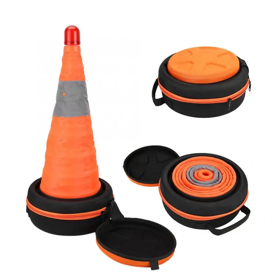 Безопасный аварийный квадратный дорожный Предупреждение ющий отражающий Пластик дорожный конус набор инструментов дорожный конус складной прочный