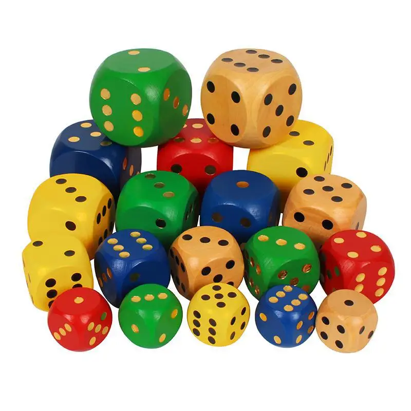 

Best Promotion 6pcs/lot 30mm Multicolor Acrylic Round Corner Dice 6 Sided Die Portable Table Games Dice