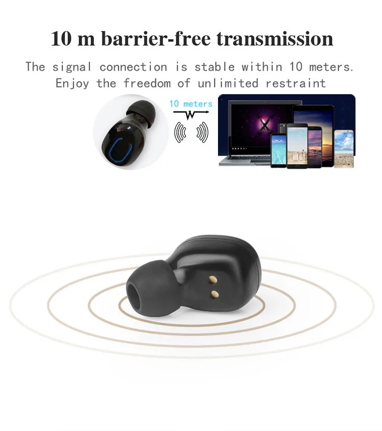 Bluetooth 5,0 Беспроводная гарнитура стерео-гарнитура спортивные наушники с зарядным устройством для iphone Android наушники PK i9s tws наушники