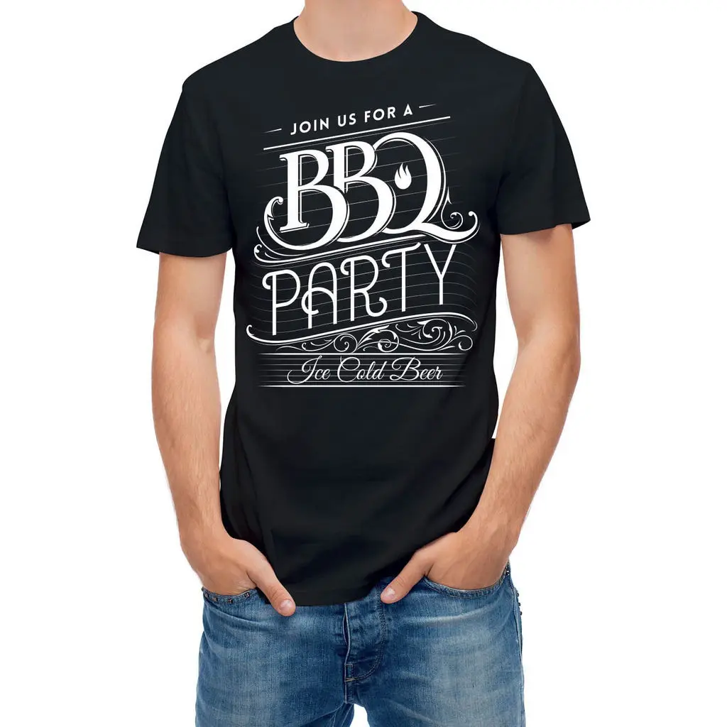 T shirt Barbecue Beer Typography Tee T24887in TShirts from Men's