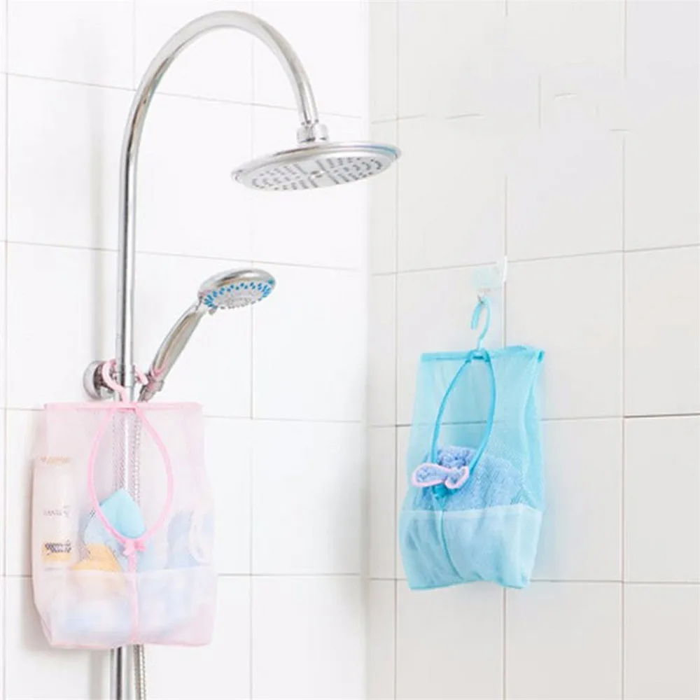 Милый питомец ванная комната хранения прищепка сетка сумка крючки подвесной мешок Органайзер Душ Ванна крючок для стирки сухой мешок