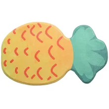 Мультфильм животных пол желтого цвета коврики шлюз Ванная комната двери поглощает воду; анти-скольжения фланелевый коврик 19Apr22 P40