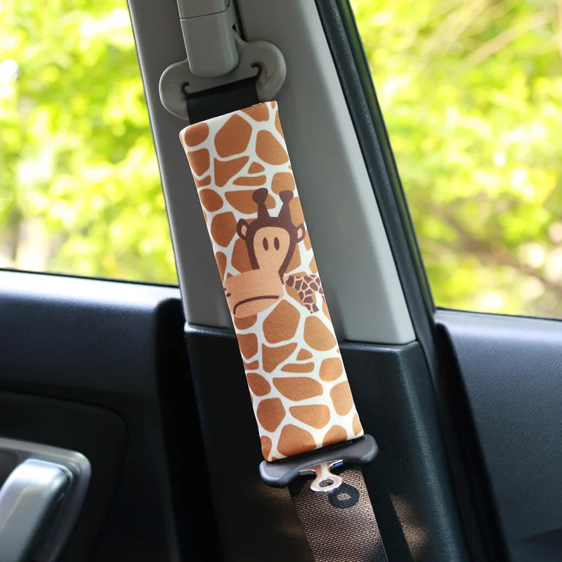 

1pair Quality Mini Cartoon for Kids Children/Baby Safety Belt Plush Seat Harness Shoulder Pad Cushion Car Safety Seat Belt Cover