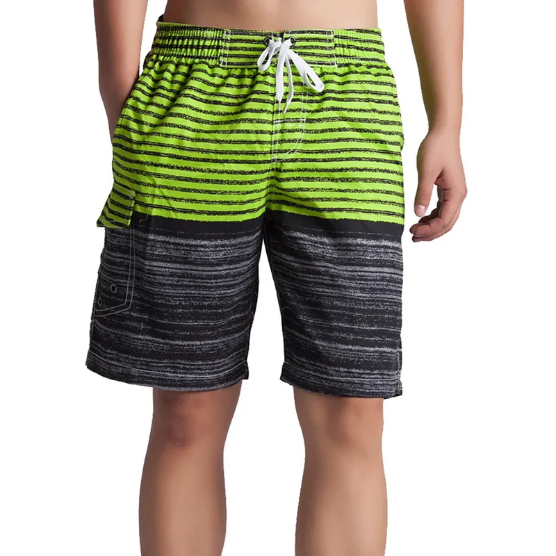 SHUJIN лето 1 шт мужские красочные полосатые пляжные шорты Ho мужские плавки быстросохнущие пляжные шорты с сетчатой подкладкой