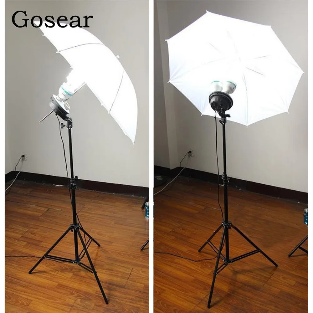 Светоотражающий Зонт Gosear для фотостудии белый полупрозрачный зонт рассеиватель