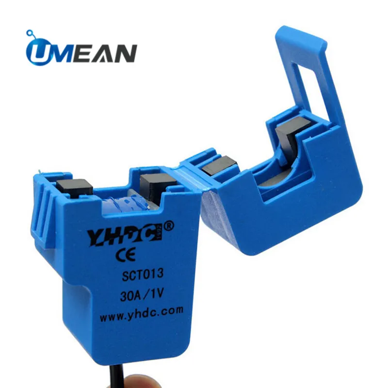 New Sct013 10a 20a 30a 50a 60a 100a 1v 1% 50ma Non-invasive Ac Current ...