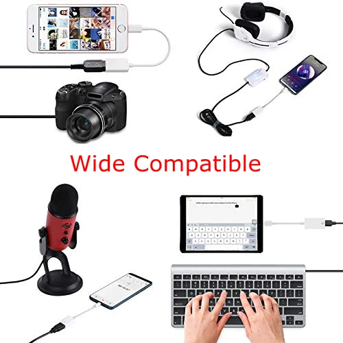 Адаптер PAIAIP Lighting USB для камеры OTG кабель iPhone/iPad usb подключения звуковой карты u