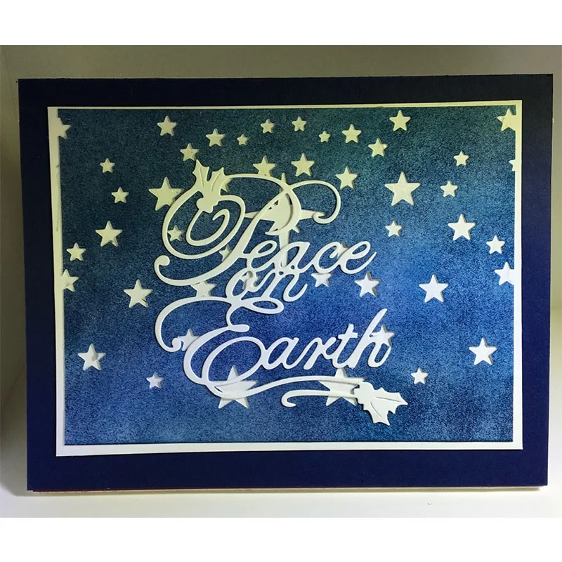 

Peace On Earth Metal Cutting Dies for DIY Scrapbooking Crafts Supplies Embossing Photo Album Paper Cards Making New 2019 Diecuts