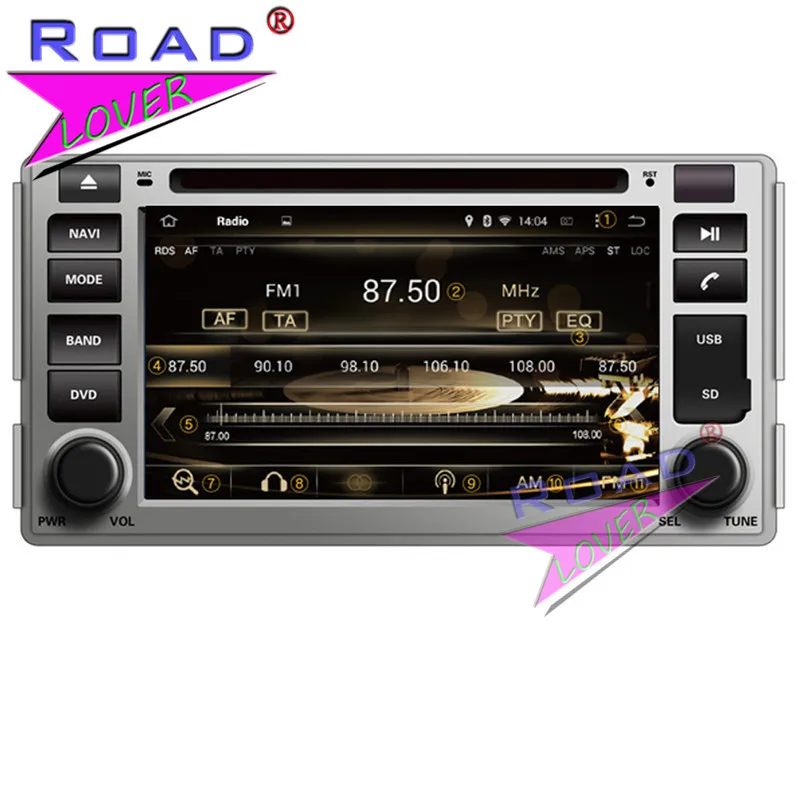 Perfect Roadlover Android 8.0 Car DVD Player For Hyundai Santa Fe 2006 2007 2008 2009 2010 2011 2012 Stereo GPS Navigation Automagnitol 2