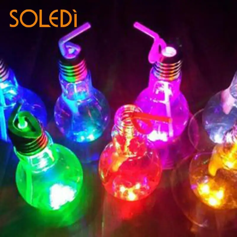

Luminous Lamp Beverage Bulb Cup Creative Juice Tea Drink Water Bottle Bar Party Decoration Glass Wine Charm Bottle