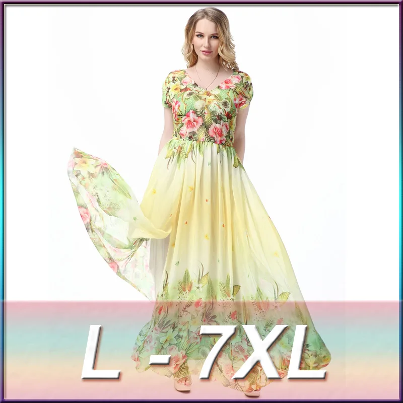 

2017 New summer women's dresses bohemian plus size(L-7XL) women's dress maternity dresses pregnant dresses beach clothing 7103