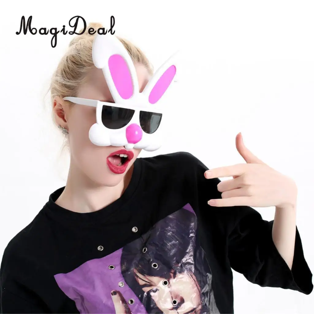 Lovely Pink Rabbit Plastic Glasses Eyeglasses Eye Mask Funny Party Fancy Dress Novelty Gift