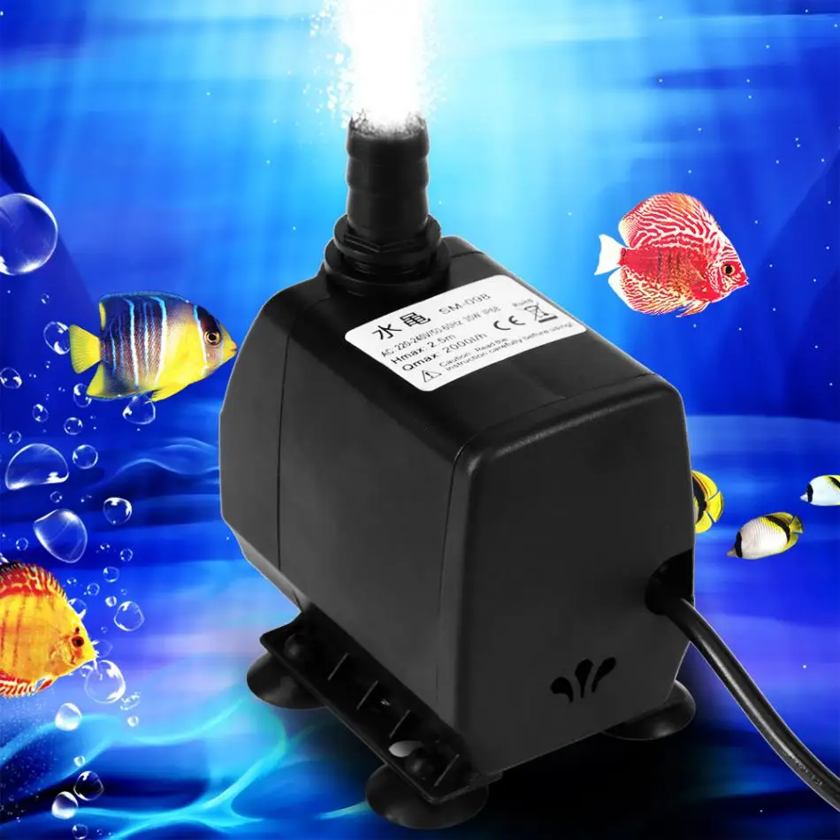 Buy 2000L/H 38W Ultra Quiet Submersible Water Pump for