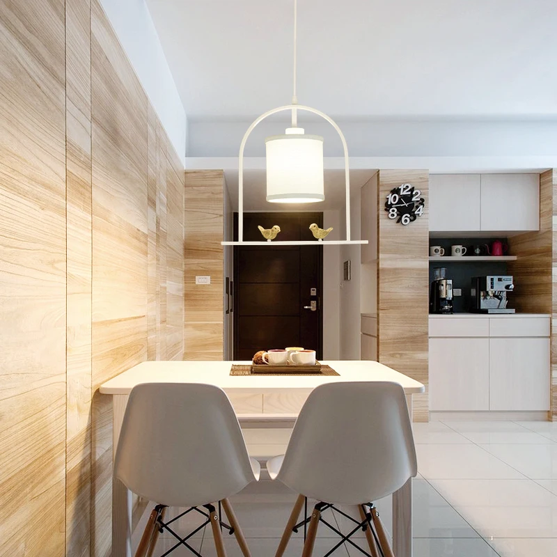 

Modern led Glass Pendant Light Nordic Dining Room Kitchen Light bird Designer Hanging Lamps Home Decor Avize Lustre Lighting E27