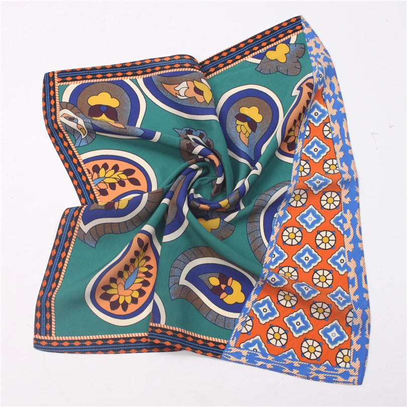 Neckerchief Square Scarf For Women Bandana 2019 Spring Polyester Floral Paisley Headband Female Hair Neck Scarf Handkerchief Neckerchief Square Scarf For Women Bandana 2019 Spring Polyester Floral Paisley Headband Female Hair Neck Scarf Handkerchief