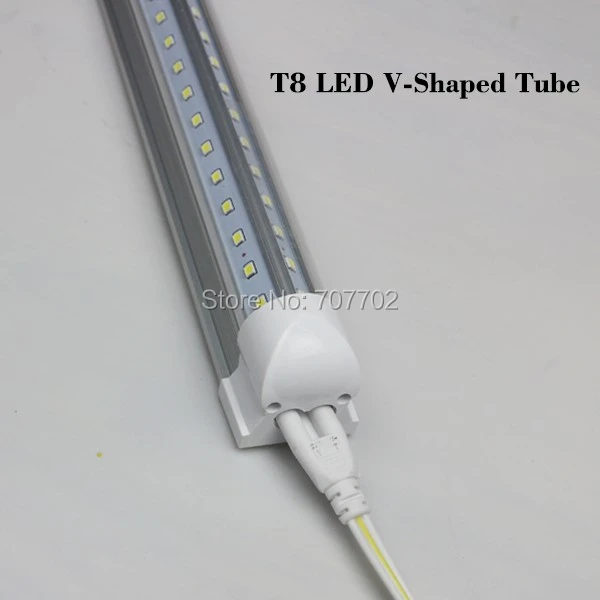 US $230.00 4FT 5FT T8 Integrated V shape LED tube light tube T8lamp 2835 LED light 1200mm 1500mm AC85265V led tube high brightness