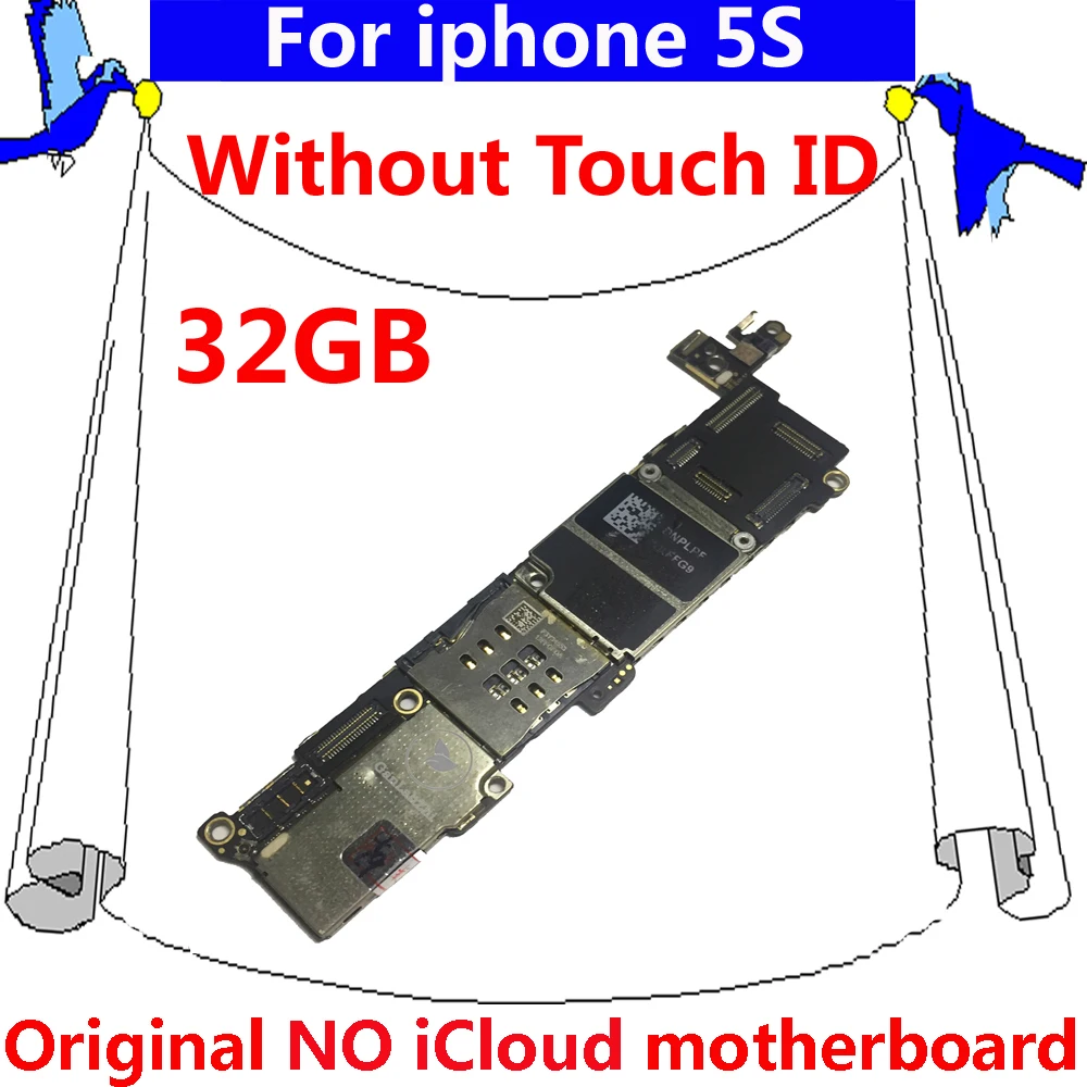 32 Гб оригинальная системная логическая плата IOS с чипами для iphone 5S