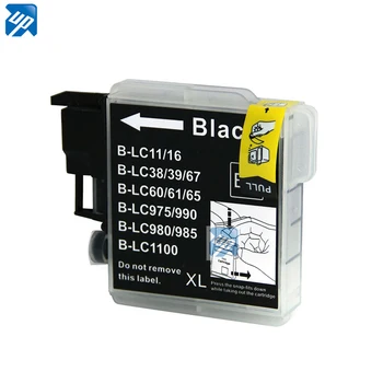

4 Black Ink Cartridges for Brother LC1100 BK LC980 BK