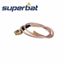 Superbat РФ коаксиальный кабель RP-SMA разъем мужчины прямым углом к IPX/u. FL помощью соединительного кабеля RG178 15 см длинные