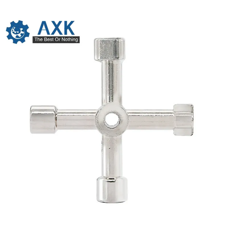 

1pcs 5 In 1 Cross Switch Key Wrench Accessories Universal Square Triangle Train Electrical Cupboard Box Elevator Cabinet Alloy
