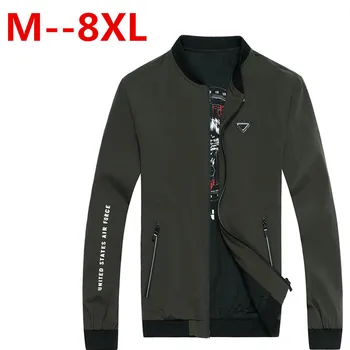 

plus size 10XL 9XL 8XL 6XL 5XL 4XL men's windbreaker Bomber polo jacket 2018 new overcoat casual outwear mens Jackets and coats