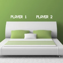 Classic Gamer Team Vinyl Wall Sticker – Player 1 Player 2 Wall Decals For Home Bedroom Wall Decoration Free Shipping