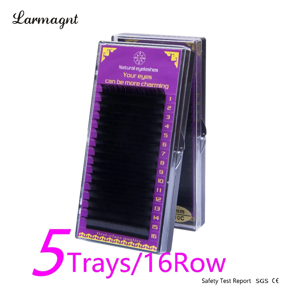 

All Size 5 trays B/C/ D curl 7-15mm Individual Mink natural Eyelash Extension. Fake False Eyelashes cosmetics