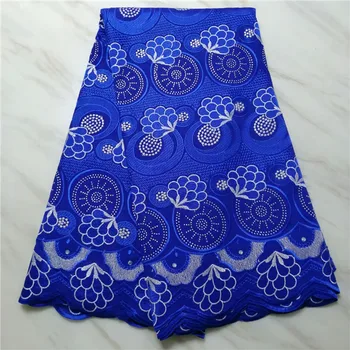 

Swiss voile lace african french lace fabric with stones african lace 2019 high quality lace cotton dry fabric 5yards/lot PLM-88